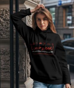 liverpool damska mikina cierna Mikina Liverpool Futbalový sen