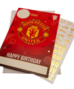 Narodeninová karta Manchester Utd s nálepkami