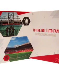 Narodeninová karta Manchester Utd s nálepkami - venovanie