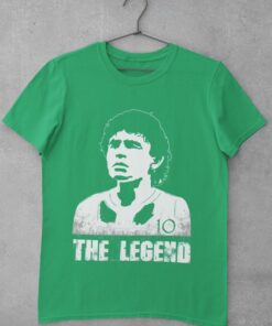 Tričko Maradona Legend zelené
