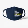 eat sleep football rusko tmavomodre Futbalové rúško Eat Sleep Football Repeat tmavomodré
