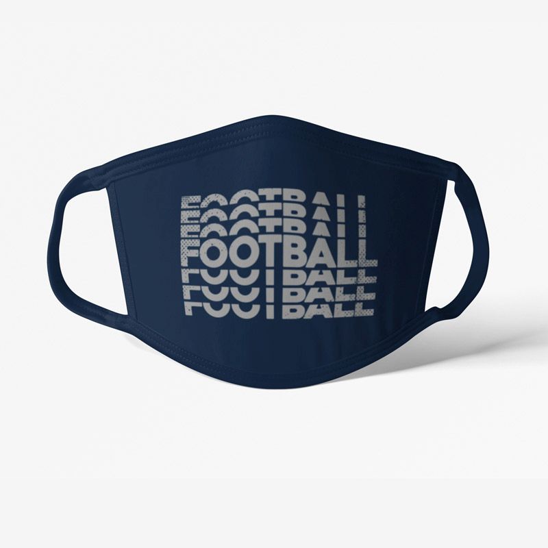 football tmavomodre Futbalové rúško football tmavomodré