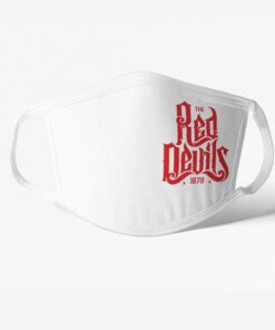 red devils biele Rúško Manchester United Red Devils biele