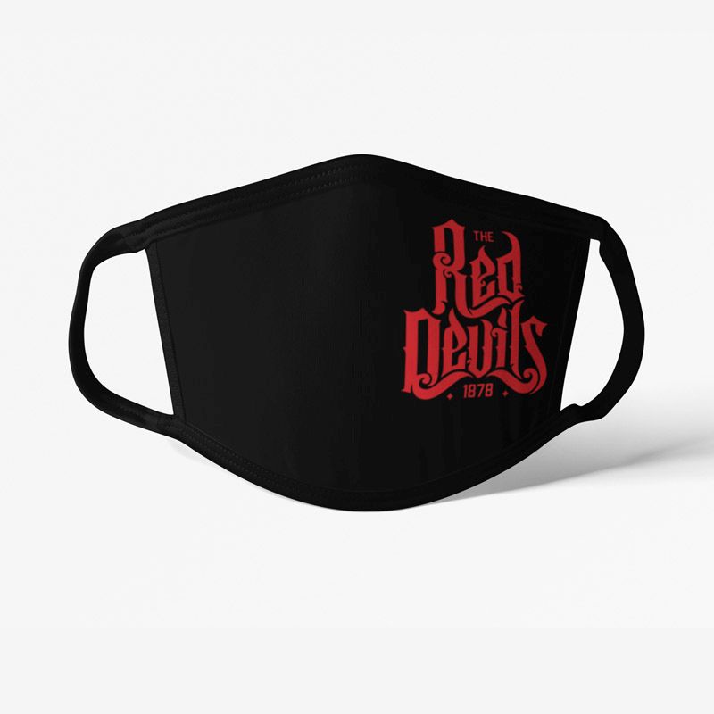 red devils cierne Rúško Manchester United Red Devils čierne