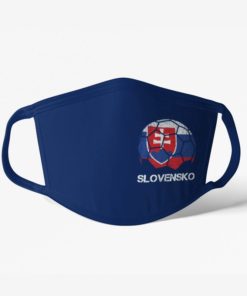 rusko slovensko tmavomodre Futbalové rúško Slovensko modré