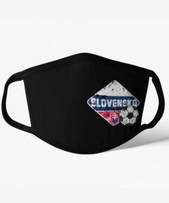 Futbalové rúško tím Slovensko čierne