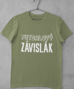 Tričko futbalový závislák khaki