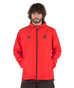 Bunda Adidas Windbreaker Tango červená na šport