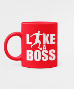 Futbalový Hrnček Like a Boss červený