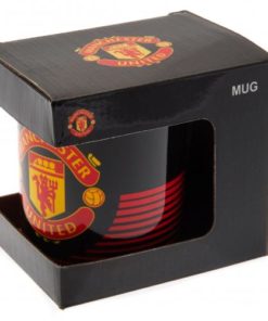 Hrnček Manchester United čierny s logom v balení
