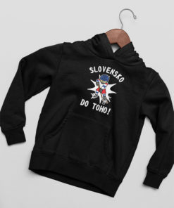 Hokejová mikina SLOVENSKO DO TOHO čierna