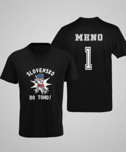 Hokejové tričko SLOVENSKO DO TOHO čierne