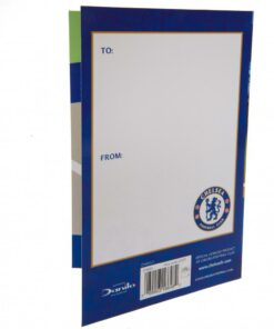 3D karta Chelsea k narodeninám zadná strana