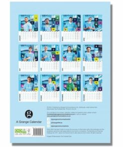 Kalendár Manchester City 2024 zadná strana