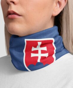 Nákrčník Slovensko modrý so znakom na krku