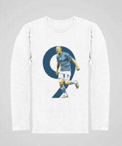 Tričko s dlhým rukávom Haaland 9 - biely