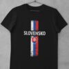 Tričko Slovensko s vlajkou - čierne