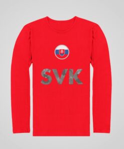 Tričko SVK 2024 s dlhým rukávom - červené