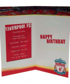Narodeninová karta Liverpool Fan - venovanie