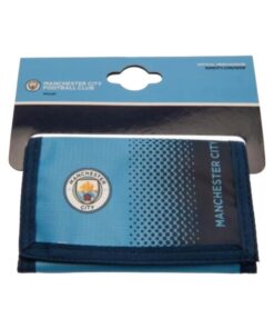 Peňaženka Man City na suchý zips modrá
