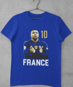 Tričko Mbappe France 10 - modré