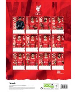 Kalendár Liverpool 2025-zoznam