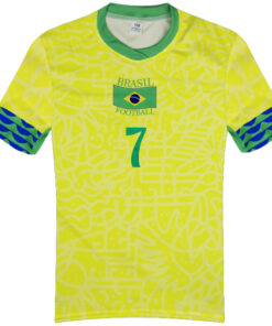 Detský dres Vini Jr Brazília 2025 iba dres