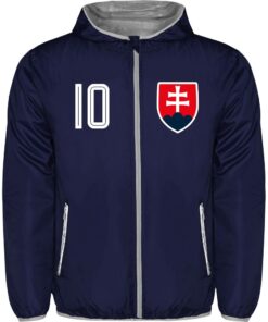 vetrovka s kapucnou slovensko tmavomodra