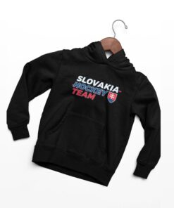mikina s kapucnou slovakia hockey team cierna