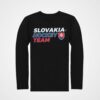 tricko s dlhym rukavom slovakia hockey team cierna