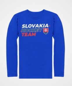 tricko s dlhym rukavom slovakia hockey team modra
