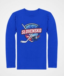 tricko s dlhym rukavom slovensko hokejky modra