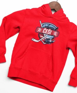 mikina s kapucni cesi hokejky cervena