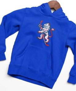 mikina s kapucni cesky lev modra