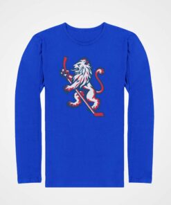 tricko s dlouhym rukavem cesky lev modra